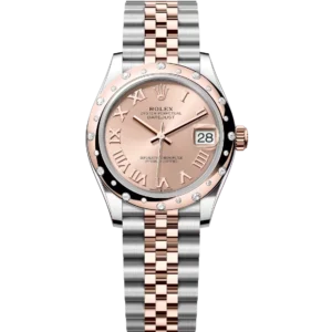 Rolex Datejust 31 Oyster Perpetual Oystersteel and Everose gold rosé-colour dial Jubilee band Reference 278341RBR