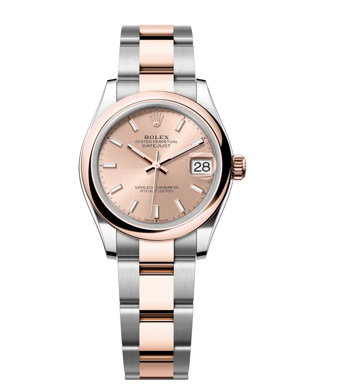 Rolex Datejust 31 Oyster Perpetual Oystersteel and Everose gold rosé-colour dial Oyster band Reference 278241