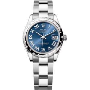 Rolex Datejust 31 Oyster Perpetual Oystersteel and white gold bright blue dial Oyster band Reference 278344RBR