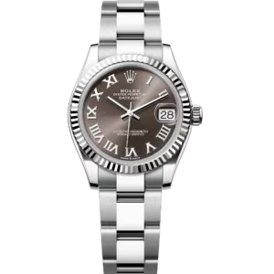 Rolex Datejust 31 Oyster Perpetual Oystersteel and white gold dark grey dial Oyster band Reference 278274