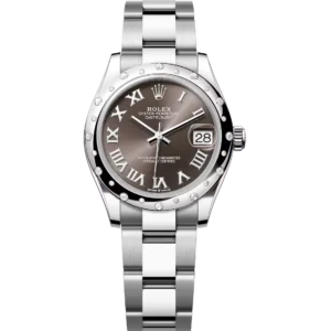 Rolex Datejust 31 Oyster Perpetual Oystersteel and white gold dark grey dial Oyster band Reference 278344RBR