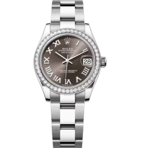 Rolex Datejust 31 Oyster Perpetual Oystersteel and white gold dark grey dial Oyster band Reference 278384RBR