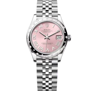 Rolex Datejust 31 Oyster Perpetual Oystersteel and white gold pink dial Jubilee band Reference 278344RBR