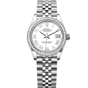 Rolex Datejust 31 Oyster Perpetual Oystersteel and white gold white dial Jubilee band Reference 278384RBR