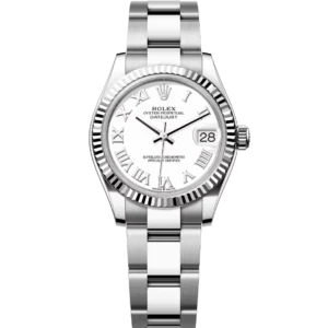 Rolex Datejust 31 Oyster Perpetual Oystersteel and white gold white dial Oyster band Reference 278274