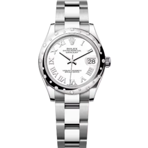 Rolex Datejust 31 Oyster Perpetual Oystersteel and white gold white dial Oyster band Reference 278344RBR
