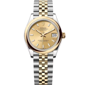 Rolex Datejust 31 Oyster Perpetual Oystersteel and yellow gold champagne-colour dial Jubilee band Reference 278243