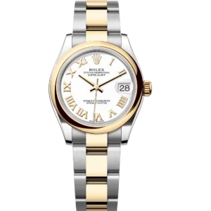 Rolex Datejust 31 Oyster Perpetual Oystersteel and yellow gold white dial Oyster band Reference 278243