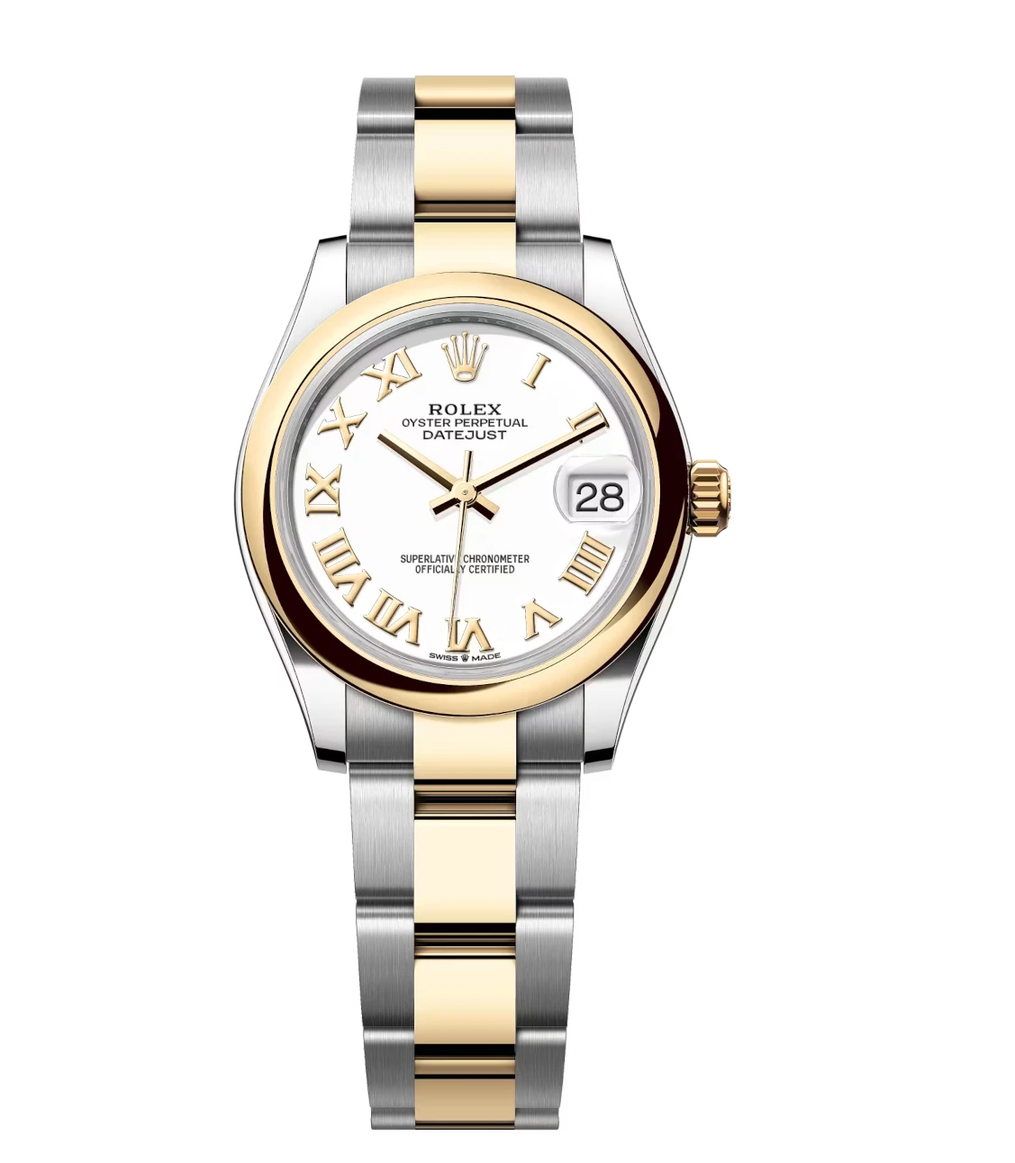 Rolex Datejust 31 Oyster Perpetual Oystersteel and yellow gold white dial Oyster band Reference 278243