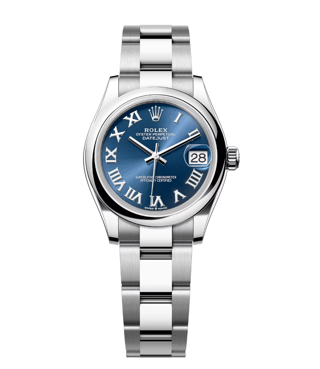 Rolex Datejust 31 Oyster Perpetual Oystersteel bright blue dial Oyster band Reference 278240