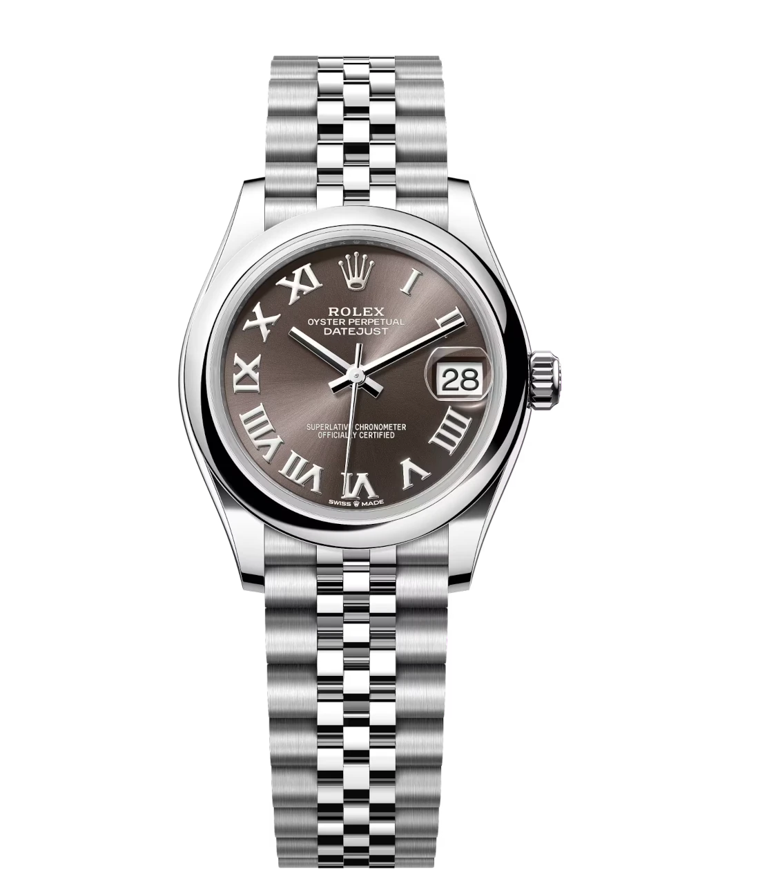 Rolex Datejust 31 Oyster Perpetual Oystersteel dark grey dial Jubilee band Reference 278240
