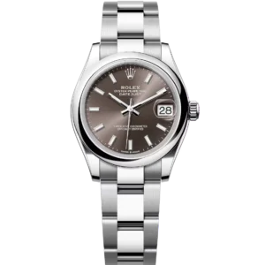Rolex Lady-Datejust 28 Oyster Perpetual Oystersteel dark grey dial Oyster band Reference 279160