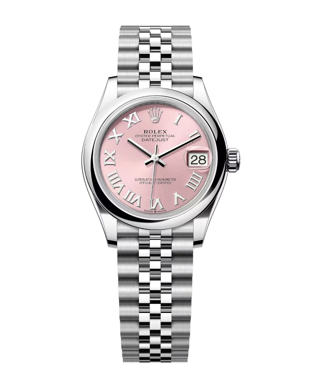 Rolex Datejust 31 Oyster Perpetual Oystersteel pink dial Jubilee band Reference 278240