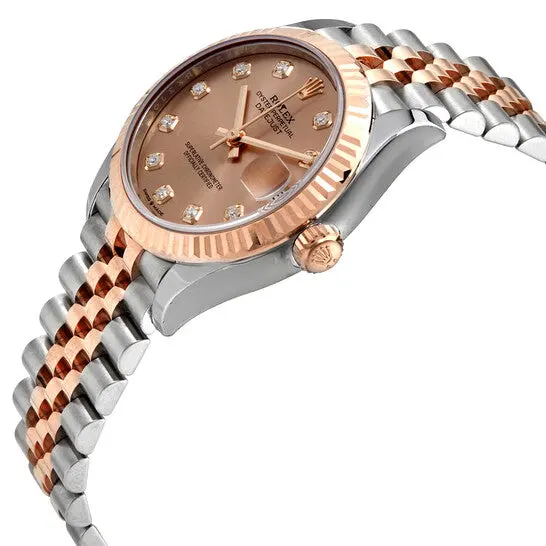 Rolex Datejust 31 Oyster Perpetual Oystersteel and Everose gold chocolate, diamond-set dial Jubilee band Reference 278271 - Image 2