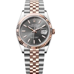 Rolex Datejust 31 Oyster Perpetual Oystersteel and Everose gold slate dial Jubilee band Reference 278271