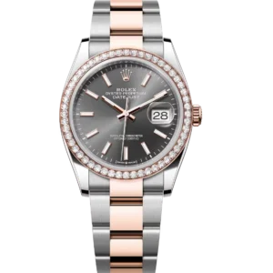 Rolex Datejust 31 Oyster Perpetual Oystersteel and Everose gold slate dial Oyster band Reference 278381RBR