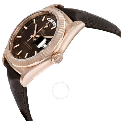 Rolex Day-Date 36mm President Chocolate Dial 18kt Everose Gold - Image 2