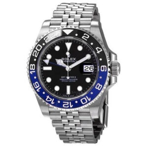 Rolex GMT-Master II "Batgirl" Oystersteel black dial Jubilee band Reference 126710BLNR