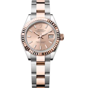 Rolex Lady-Datejust 28 Oyster Perpetual Oystersteel and Everose gold rosé-colour dial Oyster band Reference 279171