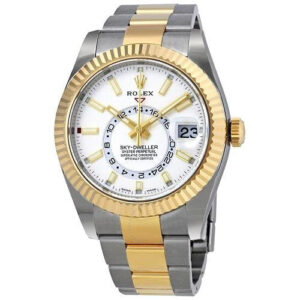 Rolex Sky-Dweller 40 Oyster Perpetual Oystersteel and yellow gold intense white dial Oyster band Reference 326933WSO