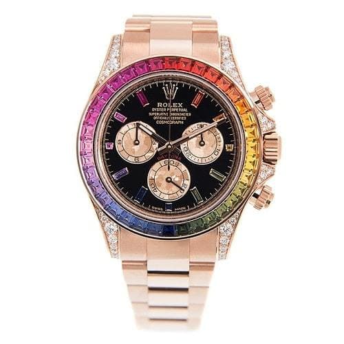 Rolex Cosmograph Daytona “Rainbow” 18 ct Everose gold Everose and bright black dial Oyster band Reference 116595RBOW-0001 - Image 3