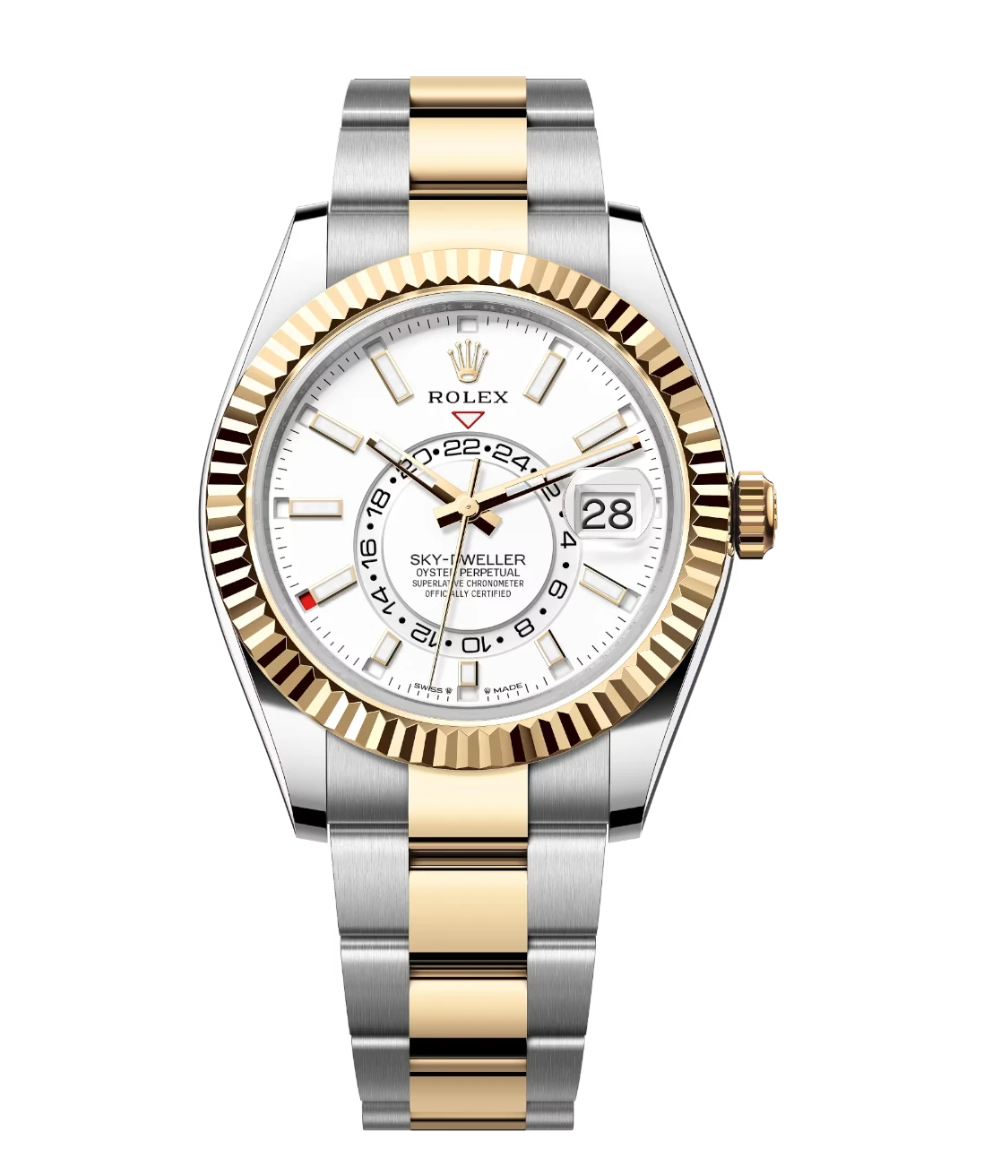 Rolex Sky-Dweller 42 Oyster Perpetual Oystersteel and yellow gold intense white dial Oyster band Reference 336933
