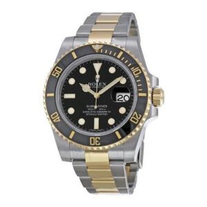 Rolex Submariner Date 40 Oyster Perpetual Oystersteel and Yellow Gold gold black dial Oyster band Reference 116613LN