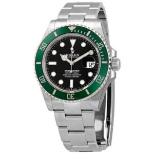 Rolex Submariner Date "Starbucks" Cerachrom bezel insert in green ceramic black dial Oyster band Reference 126610LV