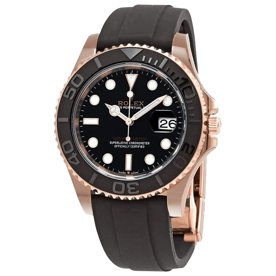 Rolex Yacht-Master 40 Oyster Perpetual 18 ct Everose gold Oysterflex band Reference 126655BKSRS