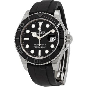 Rolex Yacht-Master 42 Oyster Perpetual 18 ct white gold black dial Oysterflex band Reference 226659