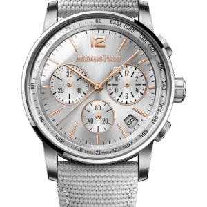 Audemars Piguet Code 11.59 Selfwinding Chronograph Two-Tone Sunburst Grey Men’s Watch 26393CR.OO.A008KB.01 APSF